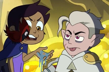 Luz, Hunter, and Flapjack from the owl house